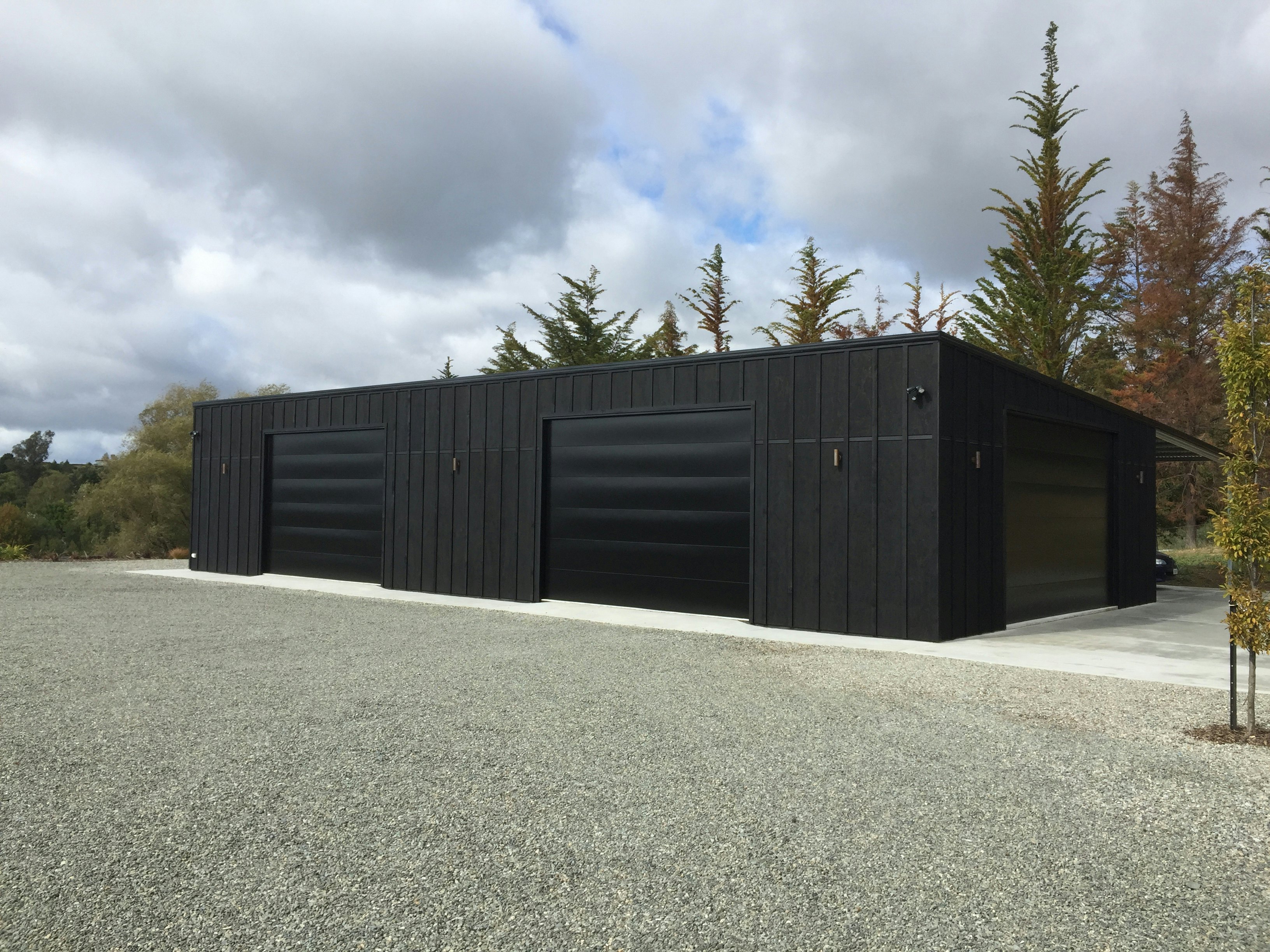 17.5mW x 9m Deep x 3.6mH with an awning, specific design clad in board and batten