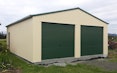 62. 9m long x 7m wide, with 2.7m stud height,